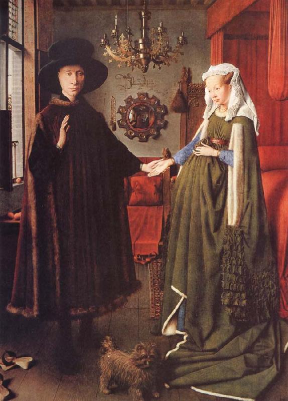 Jan Van Eyck Giovanni Aronolfini und seine Braut Giovanna Cenami oil painting picture